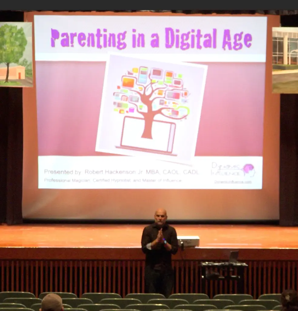 parenting in a digital age presentation at Mercy Academy