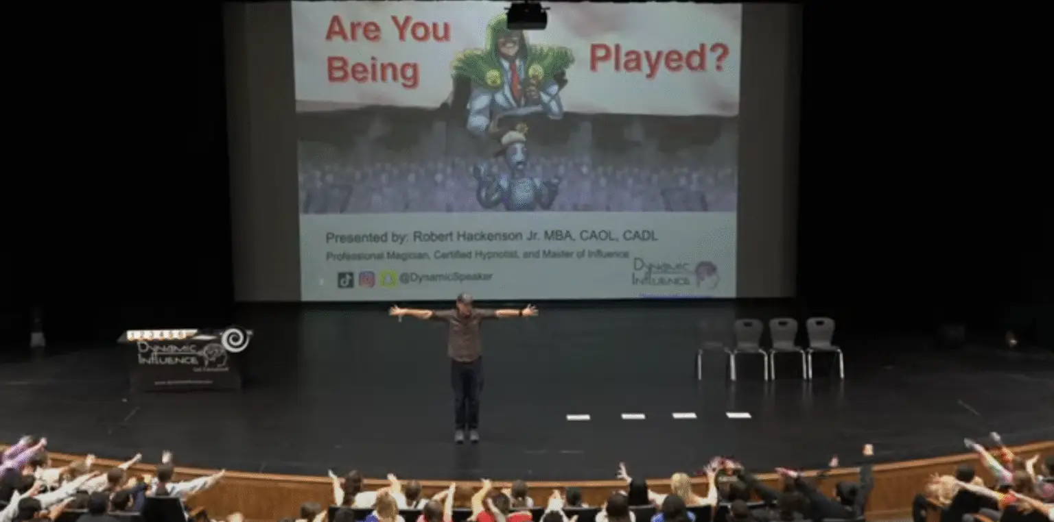 School Assembly Speaker Delivers Elementary School Vaping Awareness Presentation