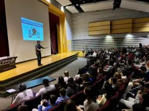 school assembly speaker