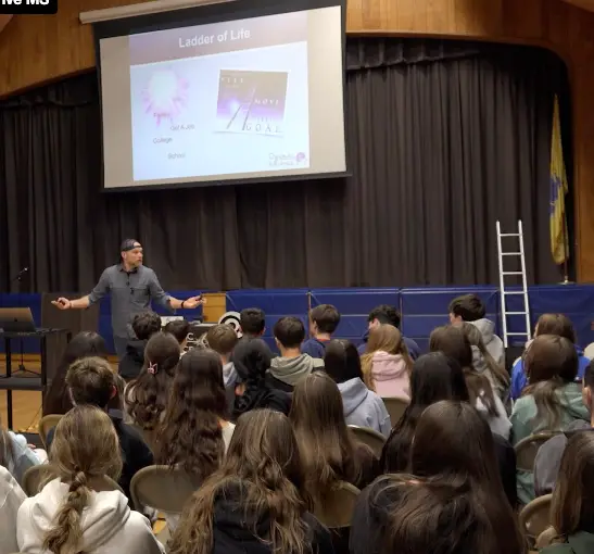 School Assembly Speaker at Cedar Drive School in NJ